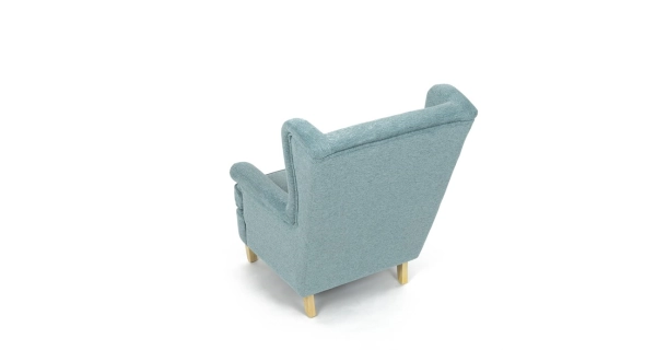 Křeslo ušák WINVON, zelená látka