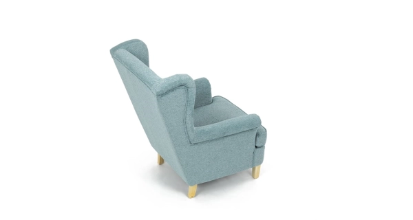 Křeslo ušák WINVON, zelená látka