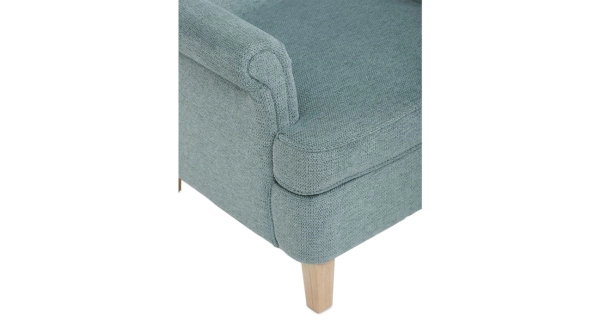 Křeslo ušák WINVON, zelená látka