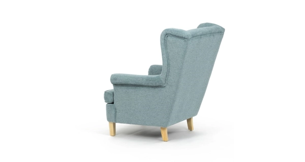 Křeslo ušák WINVON, zelená látka