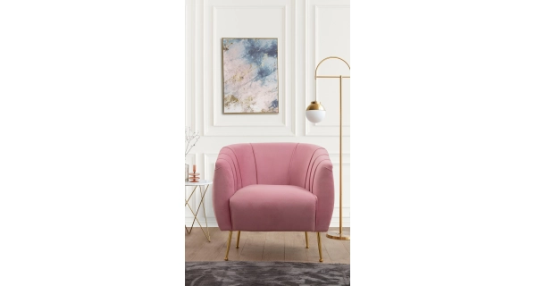 Křeslo VALZEL, růžová