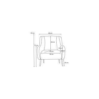 Křeslo VESTILA, hnědá