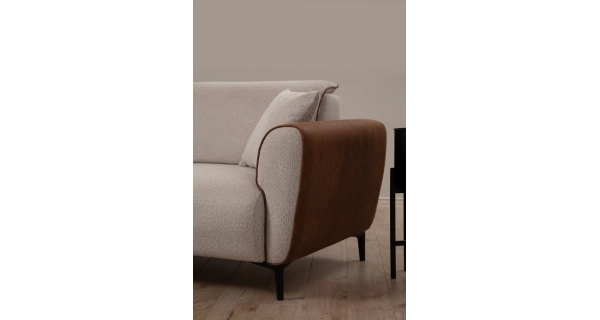 Křeslo VORDRON, béžová/skořicová