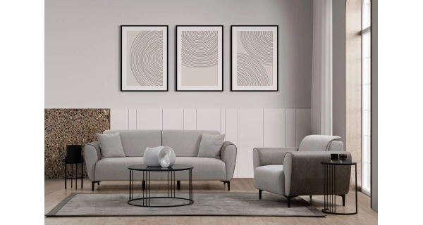 Křeslo VORDRON, šedá