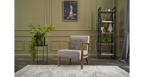 Křeslo YORLEM, krémová 1