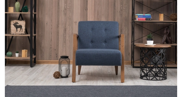 Křeslo YORLEM, modrá