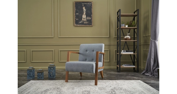 Křeslo YORLEM, světle modrá