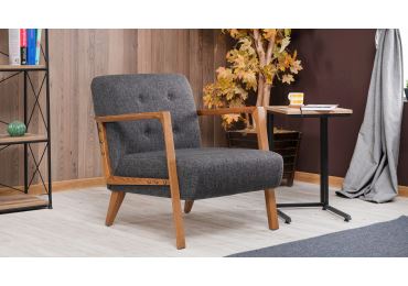 Křeslo YORLEM, tmavě šedá