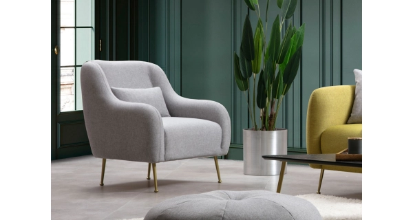 Křeslo ZALFIN, šedá