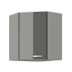 Kuchyně AVERNA 130x170 cm, korpus: platinově šedá, dvířka: šedý lesk
