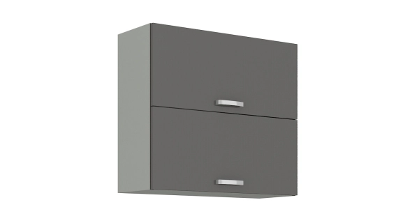 Kuchyně AVERNA 180 cm, korpus: platinově šedá, dvířka: šedý lesk