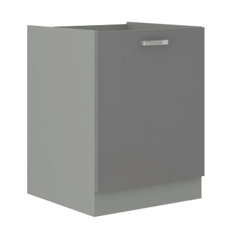 Kuchyně AVERNA 180 cm, korpus: platinově šedá, dvířka: šedý lesk