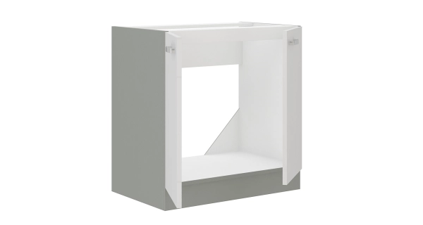 Kuchyně HARLOW 180, šedá/bílý lesk 