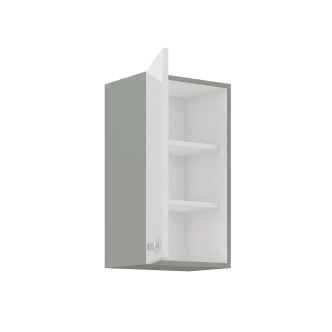 Kuchyně HARLOW 180, šedá/bílý lesk 