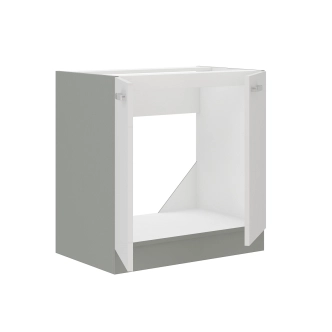 Kuchyně HARLOW 260, šedá/bílý lesk 