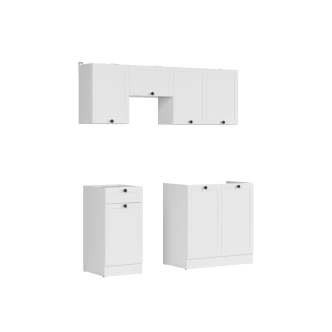 Kuchyně JAMISON 120/170 cm bez pracovní desky, bílá