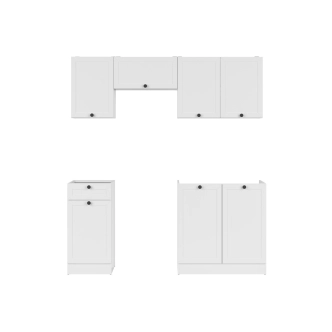 Kuchyně JAMISON 120/180 cm bez pracovní desky, bílá