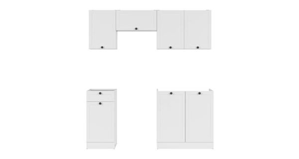 Kuchyně JAMISON 120/180 cm bez pracovní desky, bílá