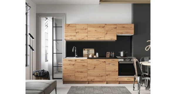 Kuchyně LIRKI 240 cm, dub artisan