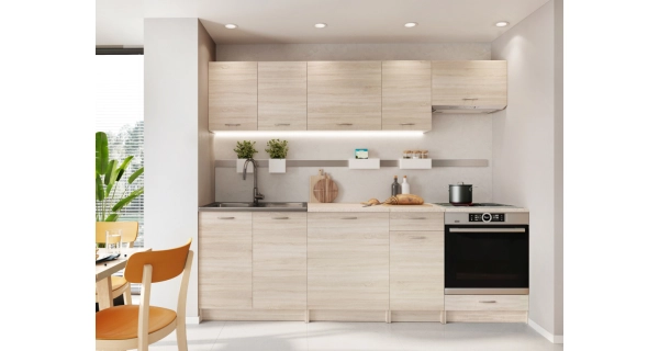 Kuchyně LIRKI 240 cm, dub sonoma