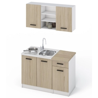 Kuchyně MALEN, 120 dub sonoma/bílá