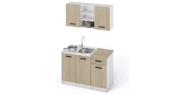 Kuchyně MALEN, 120 dub sonoma/bílá