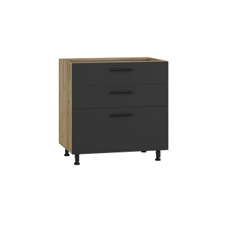 Kuchyně MARCIE 240 cm, korpus: dub craft, dvířka: antracit