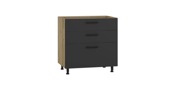 Kuchyně MARCIE 240 cm, korpus: dub craft, dvířka: antracit