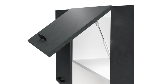 Kuchyně PIETRUS 160/220 cm, antracit/dub craft