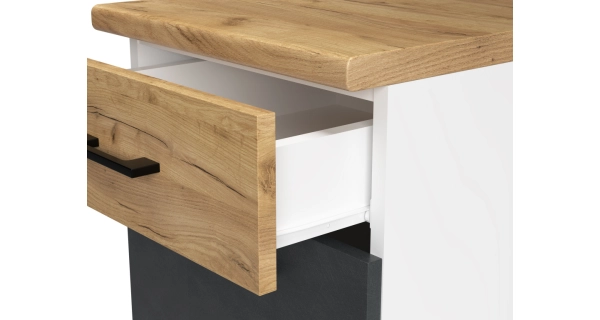 Kuchyně PIETRUS 200/260 cm, antracit/dub craft