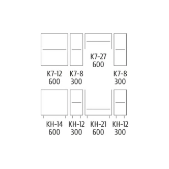 Kuchyně SOLLON 180 cm, slonová kost lesk