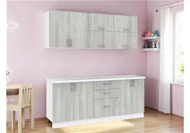 Kuchyně TILERO 200 cm, borovice Natty DOPRODEJ