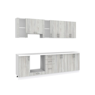 Kuchyně TILERO 260 cm, borovice Natty