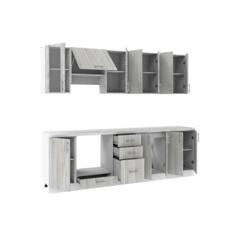 Kuchyně TILERO 260 cm, borovice Natty