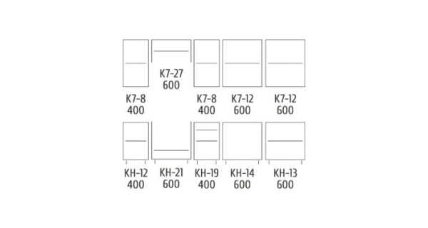 Kuchyně TILERO 260 cm, toffee