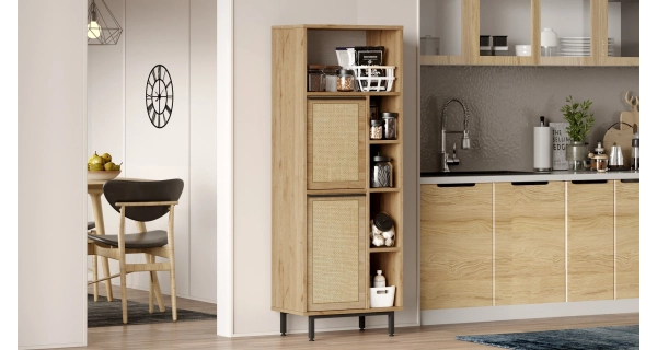 Kuchyňská skříňka VELVON typ 2, vlašský ořech/dub