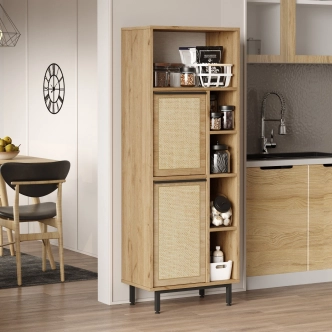 Kuchyňská skříňka VELVON typ 2, vlašský ořech/dub