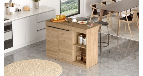 Kuchyňský stůl/ostrůvek MALNOR, dub