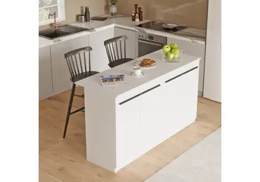 Kuchyňský stůl/ostrůvek VORMAR, bílá