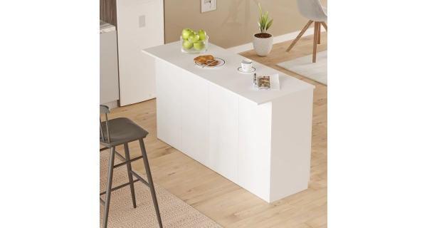 Kuchyňský stůl/ostrůvek VORMAR, bílá