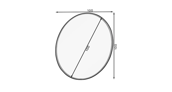Kulaté zrcadlo GOMPO, černá