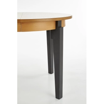 Kulatý jídelní stůl SERDICA, dub medový/grafit