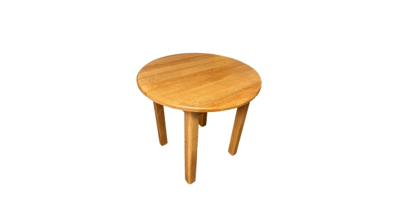 Kulatý jídelní stůl TUNGURA, průměr 80 cm, masiv borovice/moření olšeZ EXPOZICE PRODEJNY, II. jakost