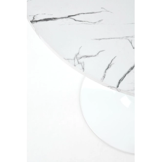 Kulatý stůl CLOVE, bílý mramor