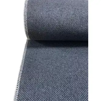 Kusový koberec, bavlna/polyester, nízký vlas, protiskluzový, 80 x 200 cm