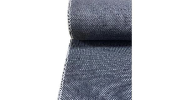 Kusový koberec, bavlna/polyester, nízký vlas, protiskluzový, 80 x 200 cm