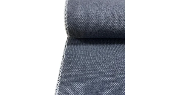 Kusový koberec, syntetický, nízký vlas, protiskluzový, krémovo/bílý, 80 x 100 cm