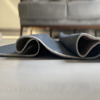 Kusový koberec, žinylková tkanina, nízký vlas, béžovo/zlatý, 80 x 120 cm