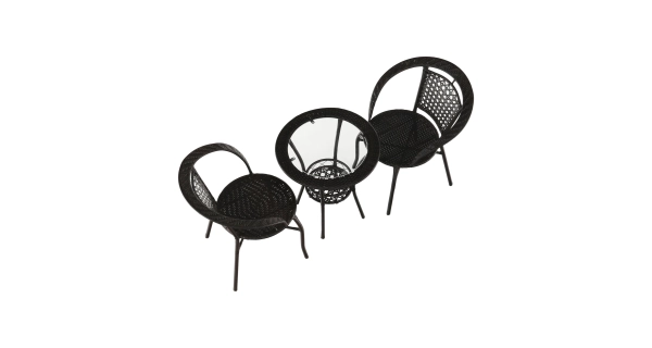 KYRYS, zahradní ratanový set 1+2, hnědá