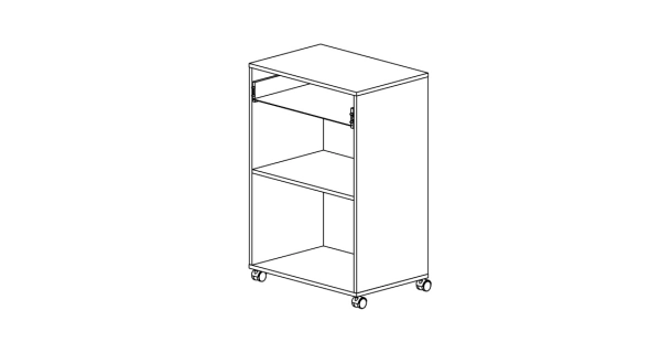 LAMBDA, kuchyňská skříňka, bílá/akát